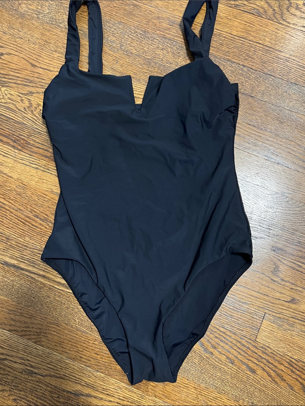 Black one piece bathing suit